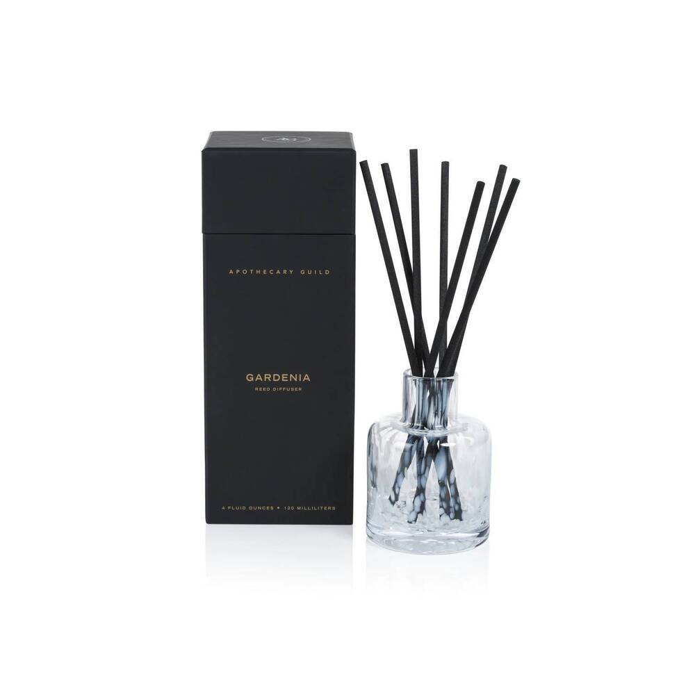 NEW BIRDWELL BEACH BRITCHES apothecary guild glass gardenia reed diffuser set in